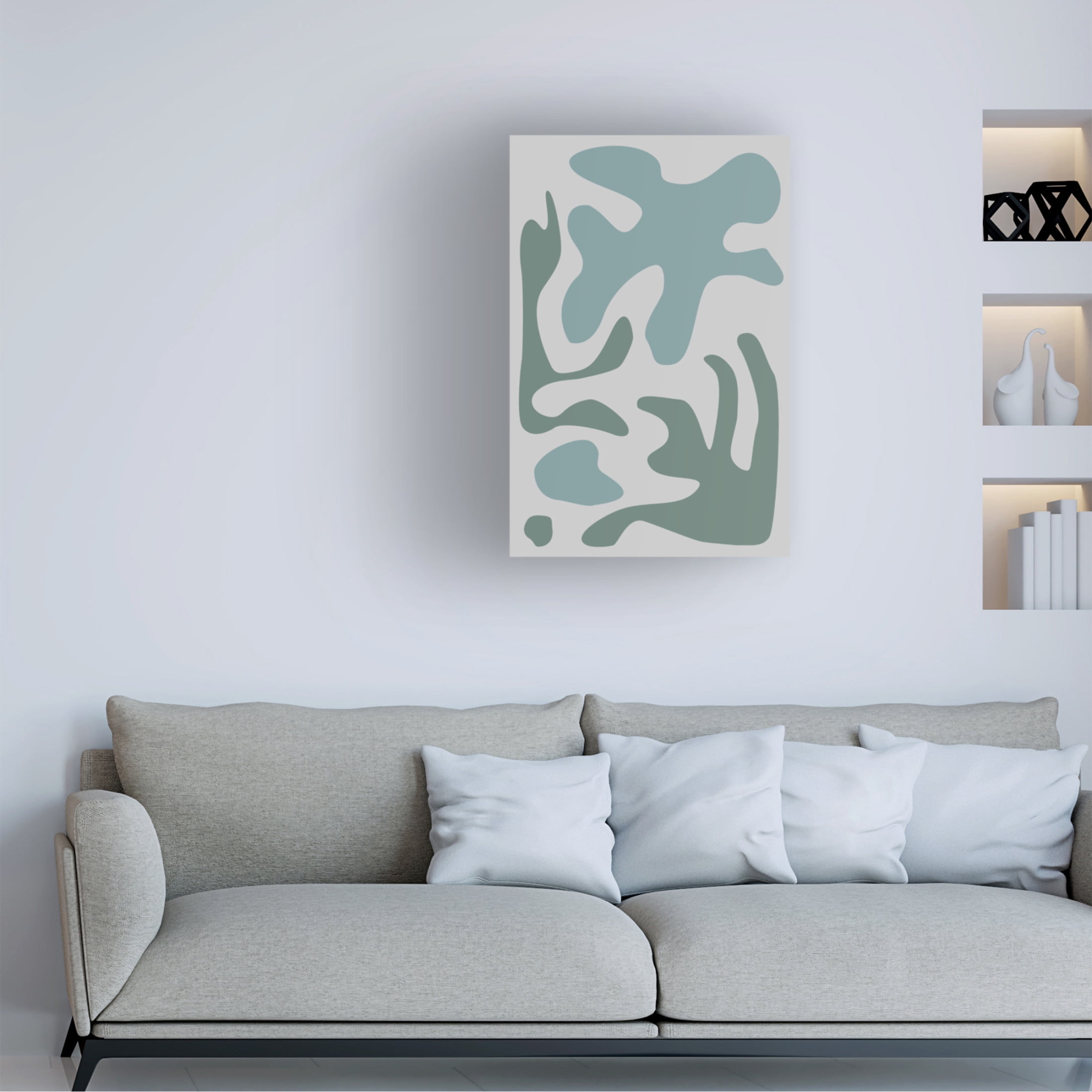 Trademark Fine Art Pictufy Studio Seaweed Teal No 2 Canvas Wall Art
