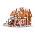 thumbnail image 2 of Christmas DIY Puzzle House Creative DIY Model Building Kits Christmas 3D Puzzles 40pcs Yellow, 2 of 9