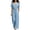 Light Blue, variant on Sunnin Women Wide Leg Long Pants with Pockets V Neck Drawstring Waist Casual Loose Jumpsuit Pants for Women