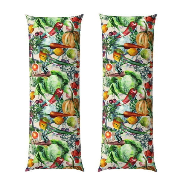 Fotbe Vegan1 Funda para Almohada Corporal con Diseño, Funda de Microfibra Ultrasuave de 20x54 Pulgadas, Ropa de Cama Elegante