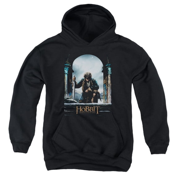 Hobbit - Bilbo Poster - Youth Hooded Sweatshirt - Medium