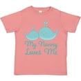 thumbnail image 3 of Inktastic Nanny Loves Me Grandchild Whale Boys or Girls Toddler T-Shirt, 3 of 5