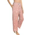 thumbnail image 2 of Fotbe Rose Gold Glitter Women's Pajama Pants,Sleepwear Pants,Pj Bottoms Drawstring And Pockets-Medium, 2 of 9
