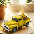 thumbnail image 4 of Geemin Alloy Miniature Lemon Truck Model Vintage Vehicle Ornament Decorative Car Model For Tiered Tray Bookshelves Display, 4 of 16