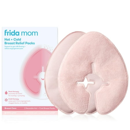 Frida Mom Breastfeeding Therapy Packs, Cold & Hot Therapy Packs, Breastfeeding Essentials for Pain Relief, Lactation Support, and Postpartum Recovery C27