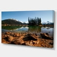 thumbnail image 2 of Beautiful Clear Lake with Pine Trees - Extra Large Landscape Canvas Art Print, 2 of 4