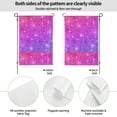 thumbnail image 2 of Easygdp Purple Glitter Garden Flag Yard Flag Welcome Flag, Double-Sided, Weather Resistant for Outdoor Decor - 12.5"x18", 2 of 9