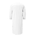 thumbnail image 5 of Cenuakty Men's Nightshirt Sleepwear Casual Long-Sleeve V Neck Henley Sleep Shirt Loungewear with Pocket, 5 of 6