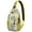 Ethnic Elephan, variant on Mystical Unicorn and Rainbow Sling Backpack for Women, Cute Fantasy Animal Crossbody Bag with Galaxy, Moon, and Stars Pattern
