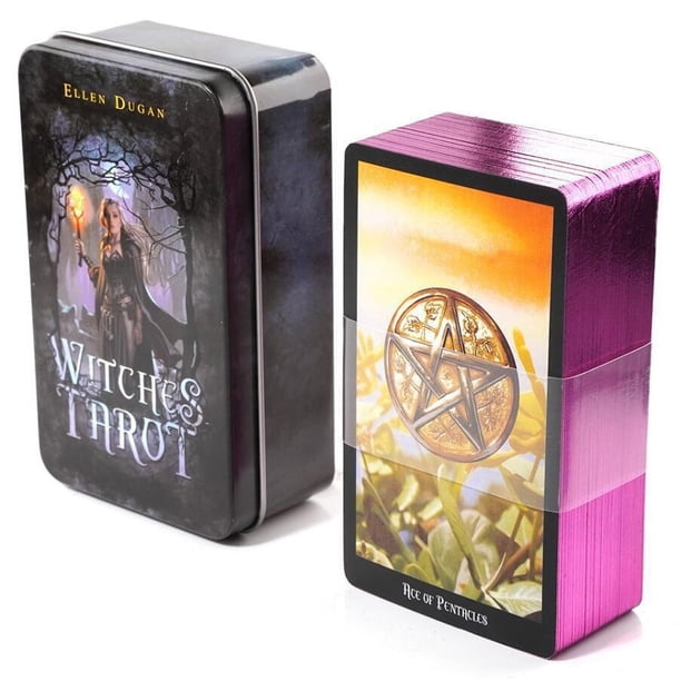Versión en inglés de las cartas del Tarot, cartas de oráculo en varios estilos.
