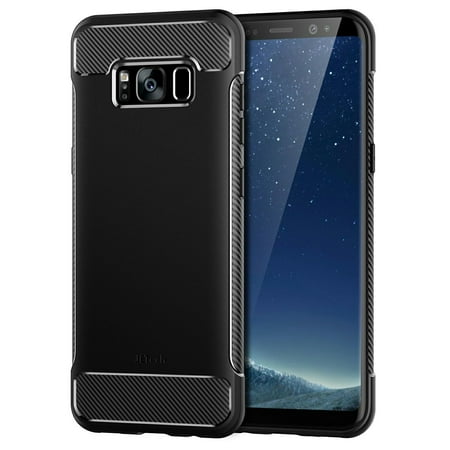 Galaxy S8 Case, JETech Protective Case Cover with Shock-Absorption and Carbon Fiber Design for Samsung Galaxy S8 (Black) - 3454