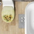 thumbnail image 4 of ZUXONGSY Sunflower Butterfly Toilet Lid Dust Cover Machine Washable Seat Covers Protective Cover Fit Standard Oblong Elongated Toilet Round Toilet Lid Covers Home Indoor Decor, 4 of 6