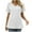 White, variant on fatyb Womens Tops Summer Lace Short Sleeve Patchwork V Neck Tunic Shirts Casual Pullover Loose Blouses