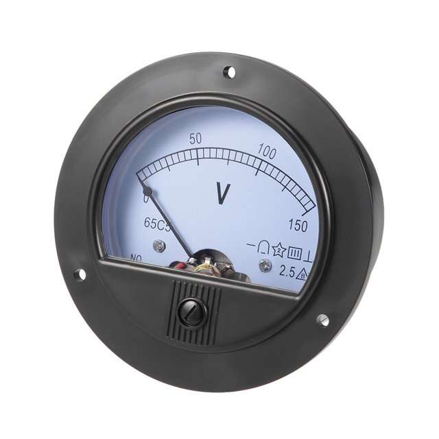 Unique Bargains DC 0-150V Analog Panel Voltage Gauge Volt Meter 65C5 2.5% Error Margin