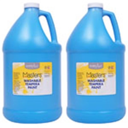 Little Masters® Washable Tempera Paint, Light Blue, Gallon, Pack of 2