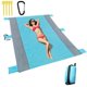 thumbnail image 1 of Playa Tamaño Grande 86.7 '' * 70.9 '' Manta De Picnic A Prueba De Arena Para Exteriores Estera De Playa De Nylon Con 4 Estacas Para Viajes Camping Senderismo seitruly HA047100-01, 1 of 6