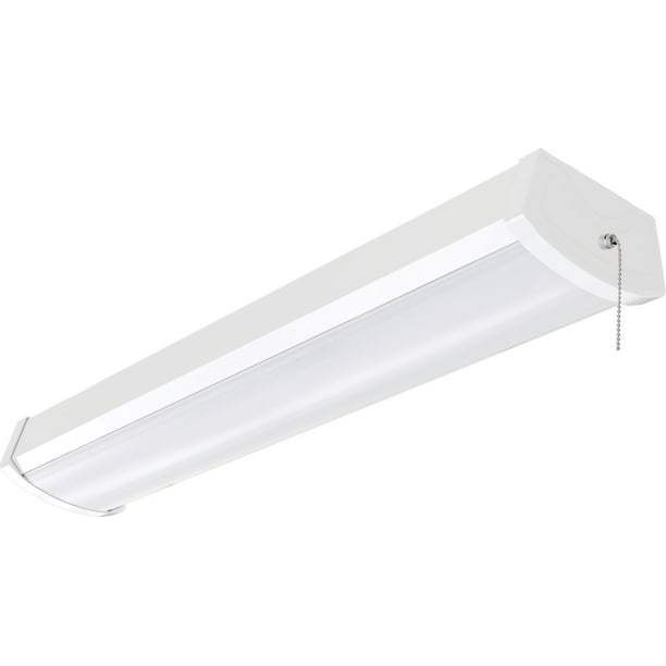 Nuvo Lighting 2 Foot Led Ceiling Wrap Fixture With Pull Chain Com Nuvo Lighting 2 Foot Led Ceiling Wrap, 10 Watt Led Ceiling Lamp Holder With Pull Chain White