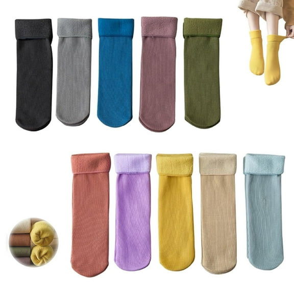 Socks for Women, Ultra-Soft Velvet Slim Thermal Socks, Thickening Winter Warm Soft Snow Socks