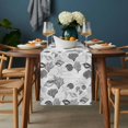 thumbnail image 2 of Coastal Grey Table Runner - 90 Inch Long, Kitchen Dining Table Runner Dresser Scarves, Retro Ocean Coral Shell Starfish Seahorse Farmhouse Decor for Coffee Tables Wedding Party Banquet, 2 of 8