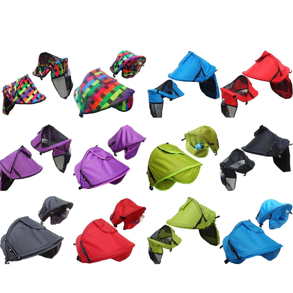 SIEYIO Baby Stroller Sun Shade Cover Sun Protective Canopys Toddler Pushchair Pram Windproof Sunshade Cover Waterproof Awning