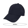 thumbnail image 4 of harmtty Sun Hat Unisex Baseball Sun Hollow Out Adjustable Circumference Anti uv Solid Ponytail Hole Dome Hiking Traveling Shopping Navy Blue, 4 of 8