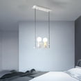 thumbnail image 2 of Lámpara colgante de tejado Accesorios de candeliere de muñeca moderna Dormitorio industrial Loft Lámpara Vestíbulo  de Blanco 40x120CM Gloria Lámpara colgante de techo, 2 of 8