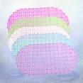 thumbnail image 5 of 5 alfombrillas antideslizantes de PVC para baño, bañera, inodoro, ducha, suelo con ventosas para casa, hotel (color rosa, azul, verde, morado y blanco, 1 unidad), 5 of 5