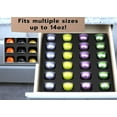 thumbnail image 2 of Polar Whale Coffee Espresso Capsule Drawer Organizer Tray Insert Compatible with Nespresso Vertuo VertuoLine for Kitchen Home Office Waterproof Washable Black Foam 24 Compartment 12.5 x 12.5 Inches, 2 of 8