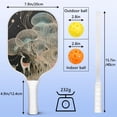 thumbnail image 4 of Pickleball Paddles Set Of 2, Fiberglass Surface, Mysterious Fairyland Print, 4 Balls & Bag, 4 of 5