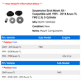 thumbnail image 2 of Suspension Strut Mount Kit - Compatible with 1995 - 2014 Acura TL FWD 2.5L 5-Cylinder 1996 1997 1998 1999 2000 2001 2002 2003 2004 2005 2006 2007 2008 2009 2010 2011 2012 2013, 2 of 2