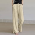 thumbnail image 1 of ICHUANYI Liquidación Pantalones cómodos recortados para tiempo libre para mujer, pantalones deportivos de color sólido, pantalones de yoga ICHUANYI WER202308255684, 1 of 9