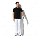thumbnail image 5 of Playeras Tipo Polo Caballero Suavizada Casual Casey Kevin,Negro,M, 5 of 8