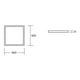 thumbnail image 5 of Estevez Panel LED Empotrable o Suspendido, 40 Watts 3600lm, 4000K, Color Blanco, 5 of 6