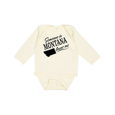 

Inktastic Someone in Montana Loves Me Boys or Girls Long Sleeve Baby Bodysuit