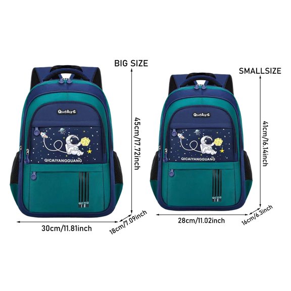 Gaexia Backpack for School Cartoon Astronaut Backpack Ergonomic Support Large Capacity Lightweight Travel Daypack for School Commute Backpack