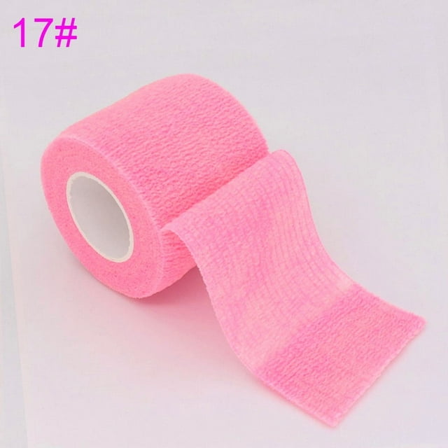 Bandage Élastique Auto-Adhésif Coloré 4,8m pour Genouillères Doigts Cheville Kit d'Aide pour Animaux de Compagnie