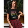 thumbnail image 2 of 1980 Classic Design T-Shirt Women -Image by Shutterstock, Female Large, 2 of 4