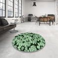 thumbnail image 4 of Ahgly Company Machine Washable Indoor Rectangle Transitional Light Green Area Rugs, 8' x 10', 4 of 7