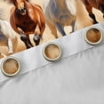 thumbnail image 4 of Homewish 3D Racing Horse Blackout Curtains Set of 2 (52x84 Each) for Adult, Western Aztec Abstract Window Curtains, Rustic Animal Curtains and Drapes, Curtains and Drapes Bedroom Decor, 4 of 6