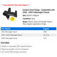 thumbnail image 2 of Coolant Hose Flange - Compatible with 2000 - 2005 Volkswagen Passat 2001 2002 2003 2004, 2 of 2