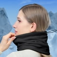 thumbnail image 2 of Multifunctional Neck Gaiter Face Mask Windproof Cold Weather Outdoor Sports - Breathable Material Thermal Protection(Dark Gray), 2 of 5