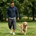 thumbnail image 2 of Domuza Capri Pants For MenElastic Waist Drawstring Baggy Sweat Shorts Below Knee 3/4 Pants with Pockets Dark Gray S, 2 of 7