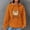 Orange, variant on Dasayo Waffle Knit Women Sweatshirts Hoodie Thanksgiving Long Sleeve Orange Graphic Drawstring Hoodies Tops for Women L