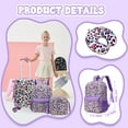 thumbnail image 2 of Kids Carry on Luggage Sets for Girls Women Rolling Suitcases with Wheels Hardshell Suitcase with Travel Pillow, 2 of 7