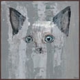 thumbnail image 3 of Blue-Eyed Cat Floater Framed Painting Print on Canvas, 3 of 5