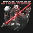 thumbnail image 2 of Girl's Star Wars: Visions Darth Vader Death Star Graphic Tee Black Medium, 2 of 4