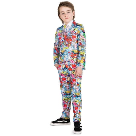 OppoSuits Boys Suits BOYS SpongeBobT Frenzy - US 6Y Multicolor