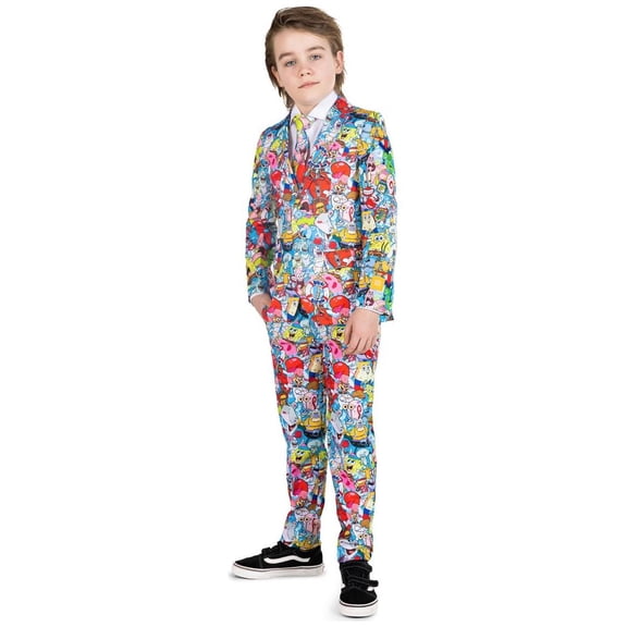 OppoSuits Boys' Suits BOYS SpongeBobT Frenzy - US 6Y Multicolor