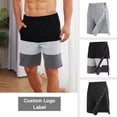 thumbnail image 2 of Unisex Tear Away Shorts 3-inch Knee Hip Replacement Recovery Post Surgery Cotton Shorts Loose Fit Without Pocket, 2 of 9