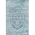 thumbnail image 2 of Freida FY70A Blue Frost Vintage Farmhouse Blue Area Rug, 5'x7', 2 of 5